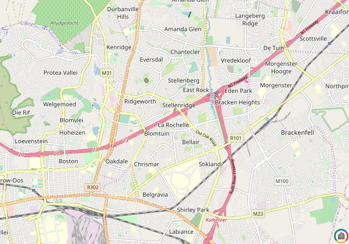 Map location of La Rochelle - CPT